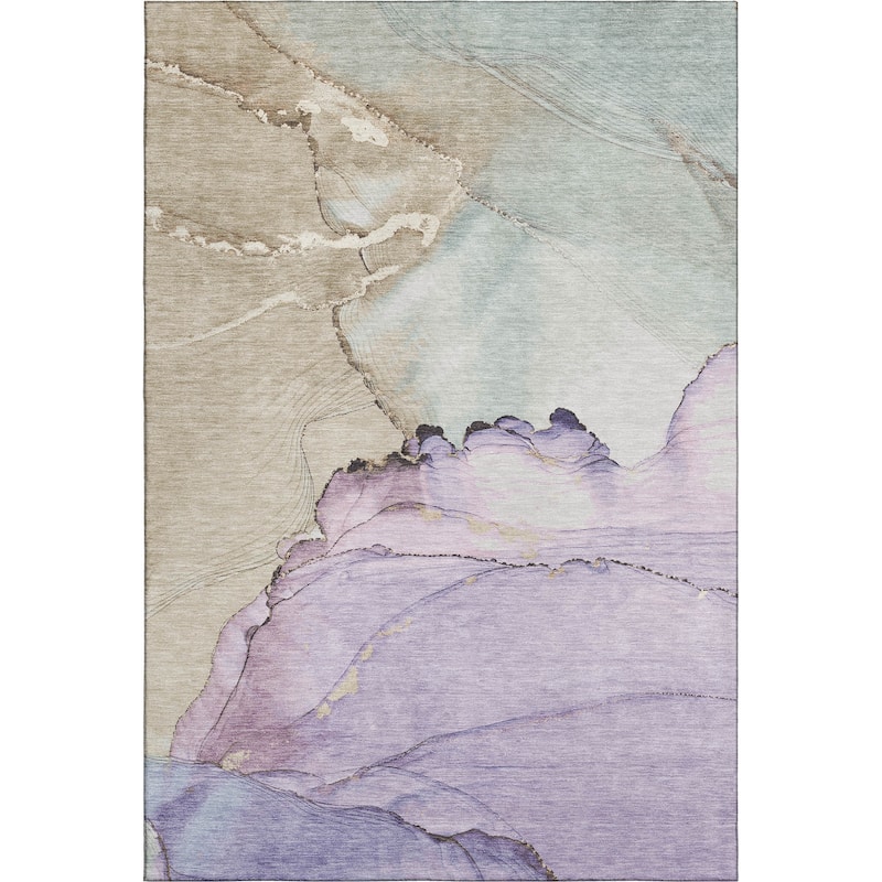 Premium Washable Super Soft Abstract Watercolor Mayfield Rug