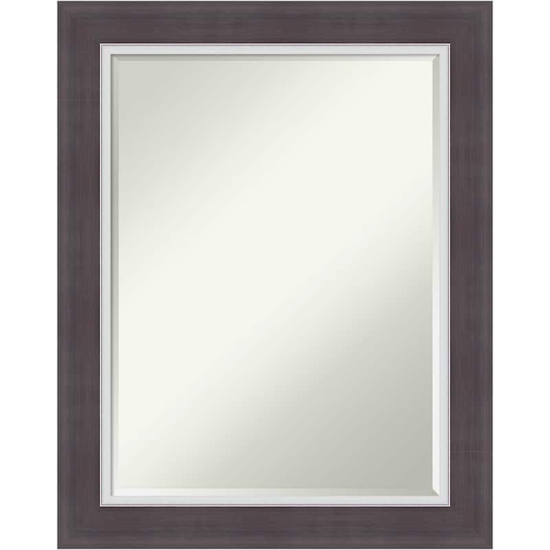 Ellie Half-Inch-Bevel Framed Bathroom Vanity Wall Mirror