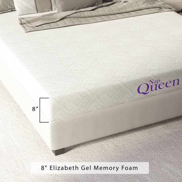 NapQueen Elizabeth 8" Cooling Gel Memory Foam Mattress