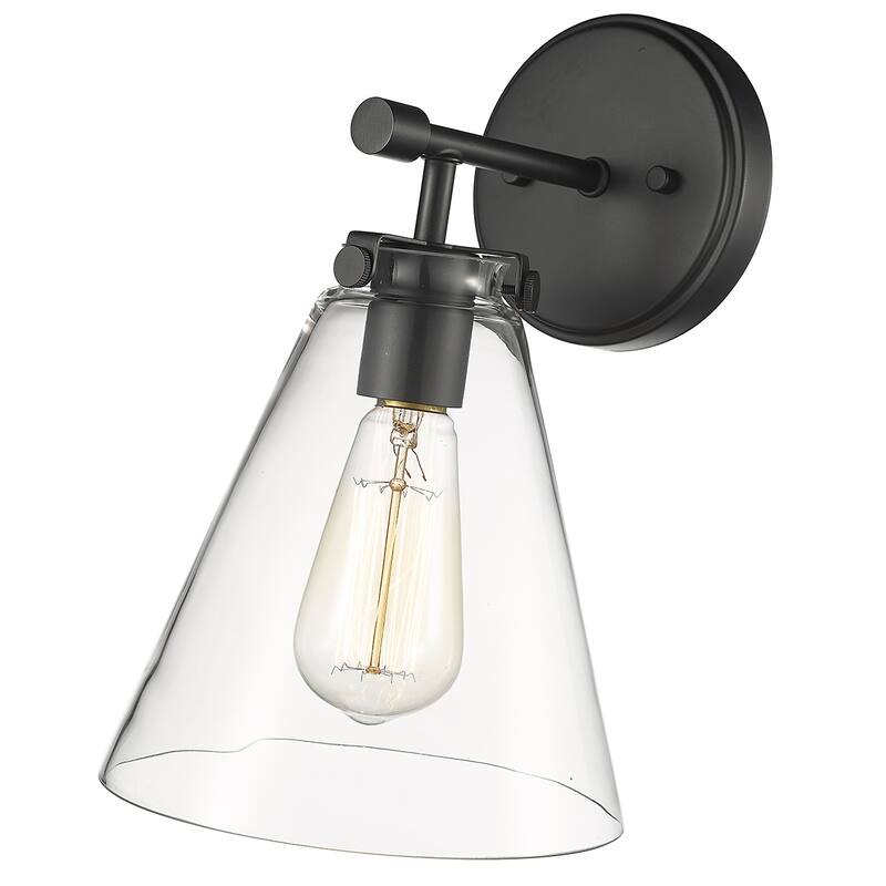 Aliza 1-Light Wall Sconce Matte Black - Matte Black