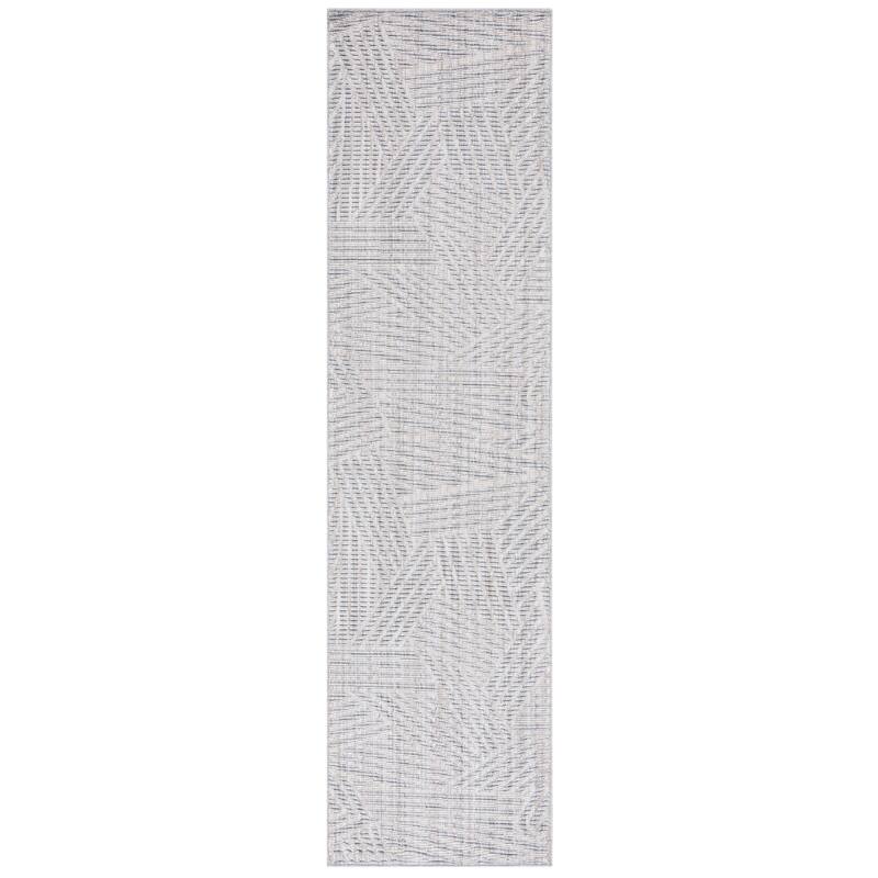 Martha Stewart Serenity Siana Contemporary Rug - 2'2" x 8' Runner - Grey/Ivory