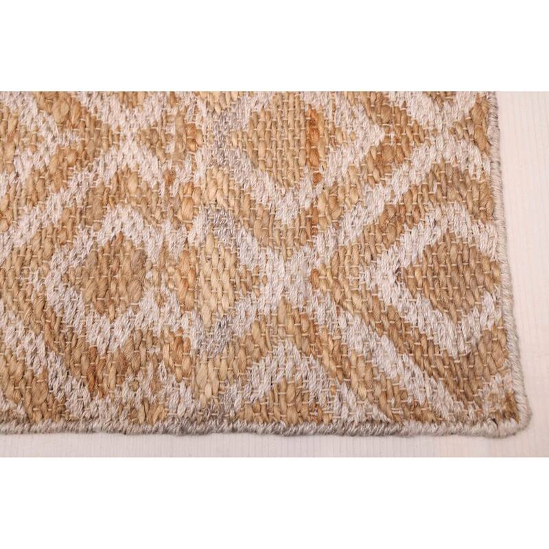 ECARPETGALLERY Flat-Weave Palas Denizli Tan Jute Kilim - 5'3 x 7'5