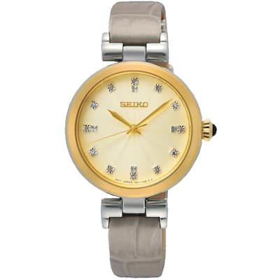 Seiko Women's Dress Beige Dial Watch - SRZ546 - 6 (36)