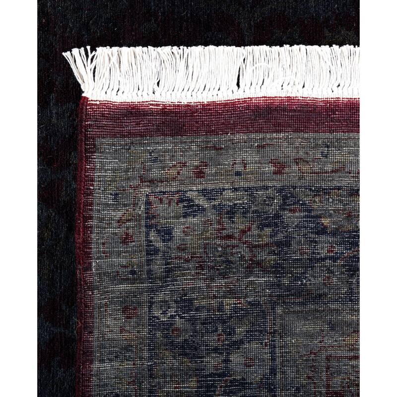 Overdyed One-of-a-Kind Hand-Knotted Area Rug - Red - 4' 2" x 6' 3"