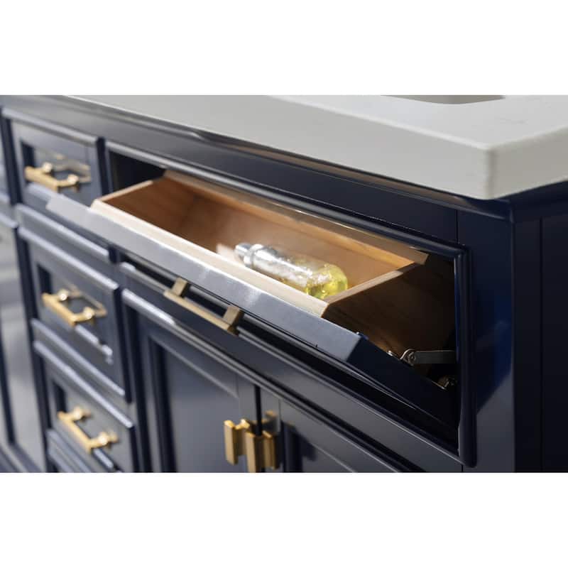 Milano 72" Double Vanity in Blue