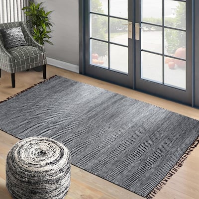 Hand Woven Chloe Design Diamond Flat Weave Wool Traditional Oriental Area Rug