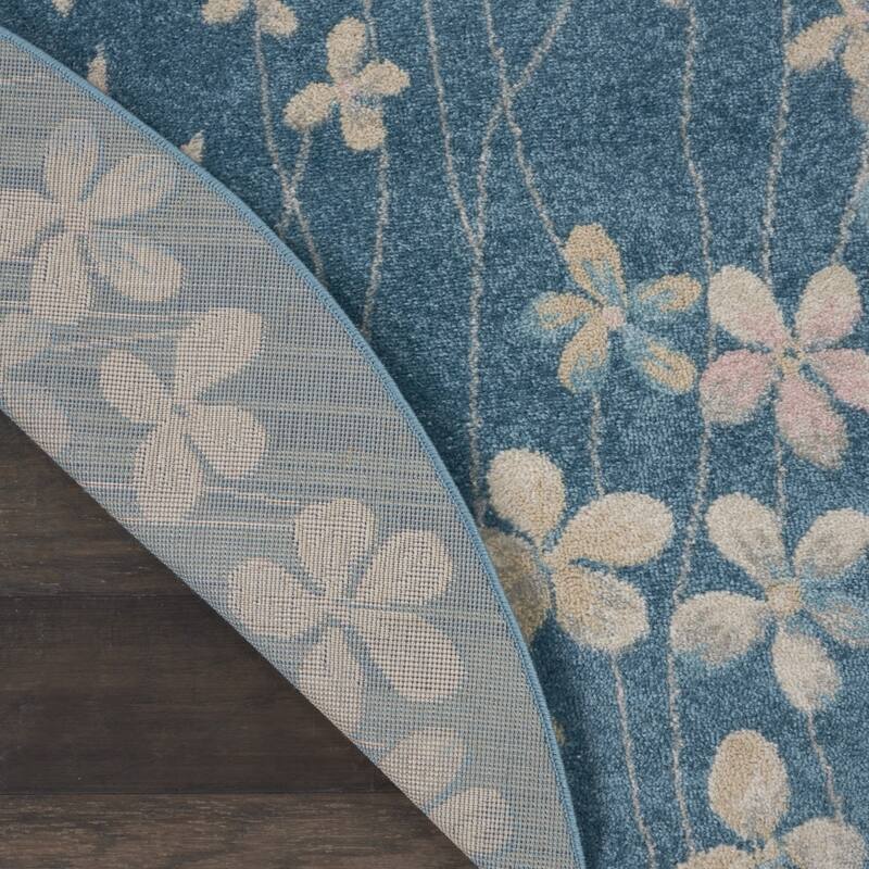 Fiso Power Loomed Geometric Stain Resistant Area Rug By HomeRoots - 63' X '63' X '0.5