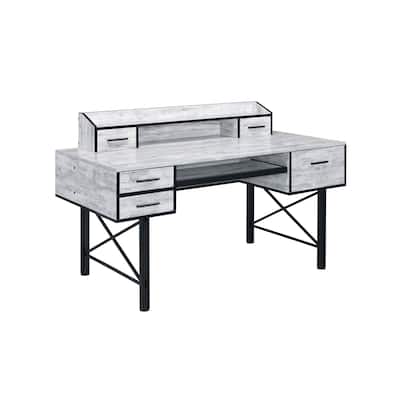Writing Desk with Hutch - Modern Office Desk, Computer Desk, Home Office Furniture
