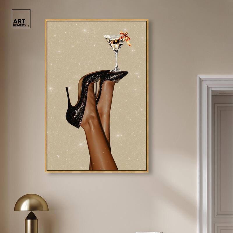 Martini on Display Canvas by Art Remedy
