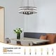 preview thumbnail 22 of 34, 5-Light Candlestick Hanging Linear Chandelier Lighting Crystal Island Chandelier Fixture for Kitchen Island
