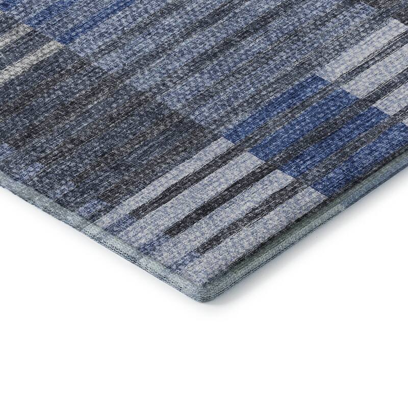 Premium Washable Super Soft Geo Stripe Mayfield Rug