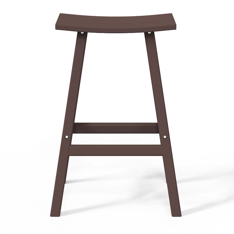 Laguna Hdpe All Weather Outdoor Patio 29" Saddle Seat Bar Stool