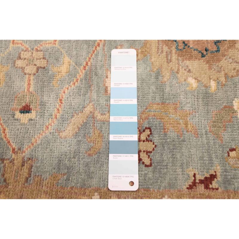 ECARPETGALLERY Hand-knotted Jules Serapi Light Blue Wool Rug - 3'1 x 5'2
