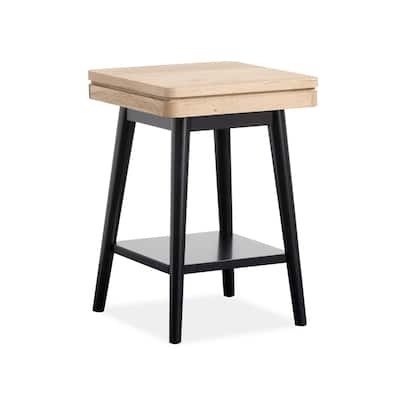 Magnussen Home Fletcher Driftwood Square Accent Table - 18''W x 18''D x 26''H