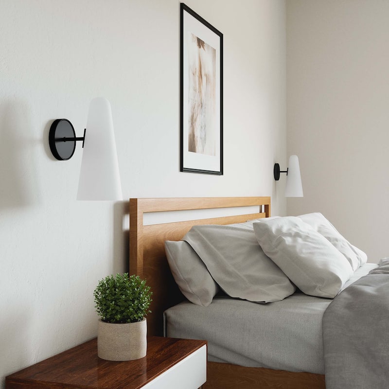 Beacon 1-Light Wall Sconce - Opal Black