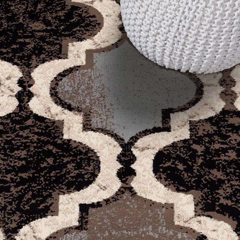 Superior Viking Contemporary Geometric Trellis Indoor Runner or Area Rug