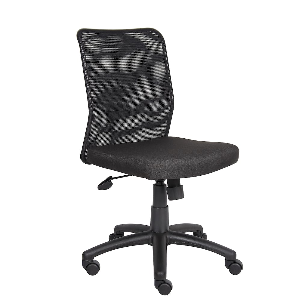 Lene Black Rolling Task Chair, Adjustable Tilt Tension Mechanism and Lock