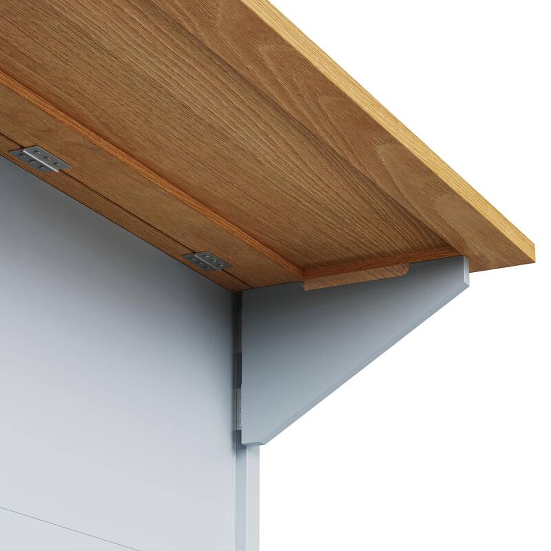 Mobile Kitchen Island with Five Drawers Adjustable Shelf and Spice Rack