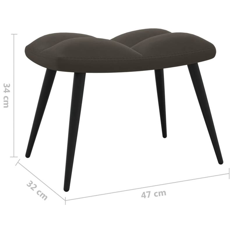 vidaXL Relaxing Chair multi colors Velvet