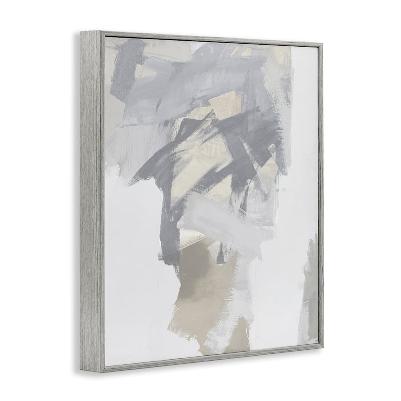 Stupell Elegant Contemporary Grey Shades Framed Giclee Art Design By Rachel Springer