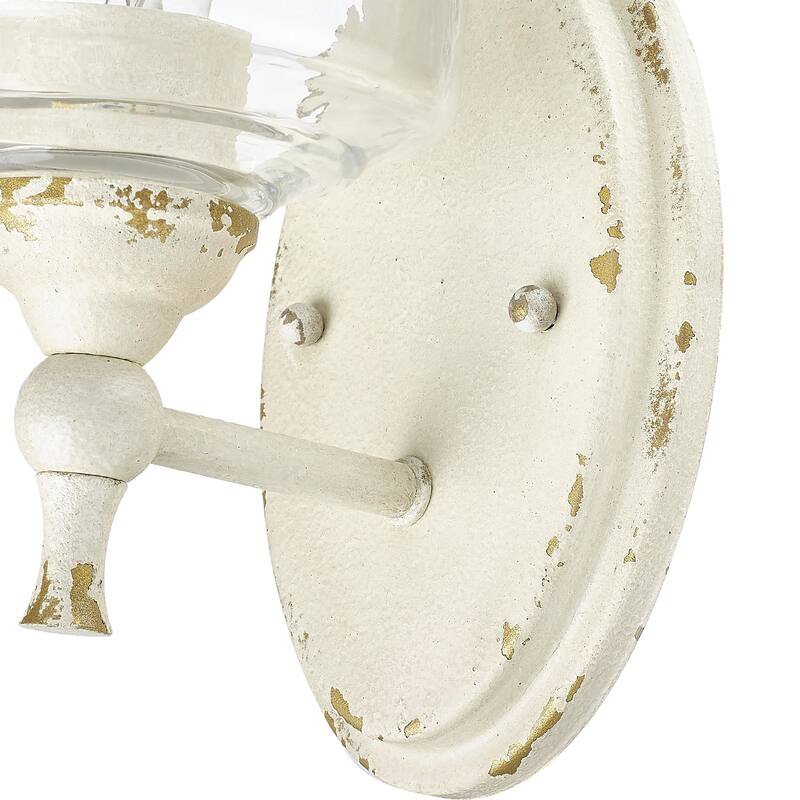 Golden Lighting 0806-1W HWG Keating 10" Tall Bathroom Sconce