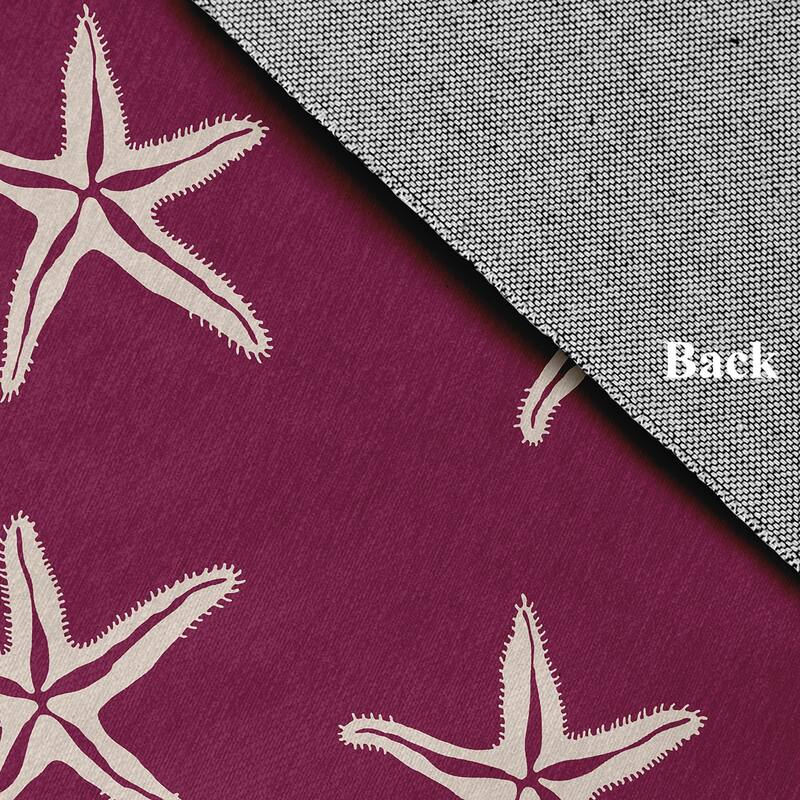 Starfish Beach Style Chenille Area Rug