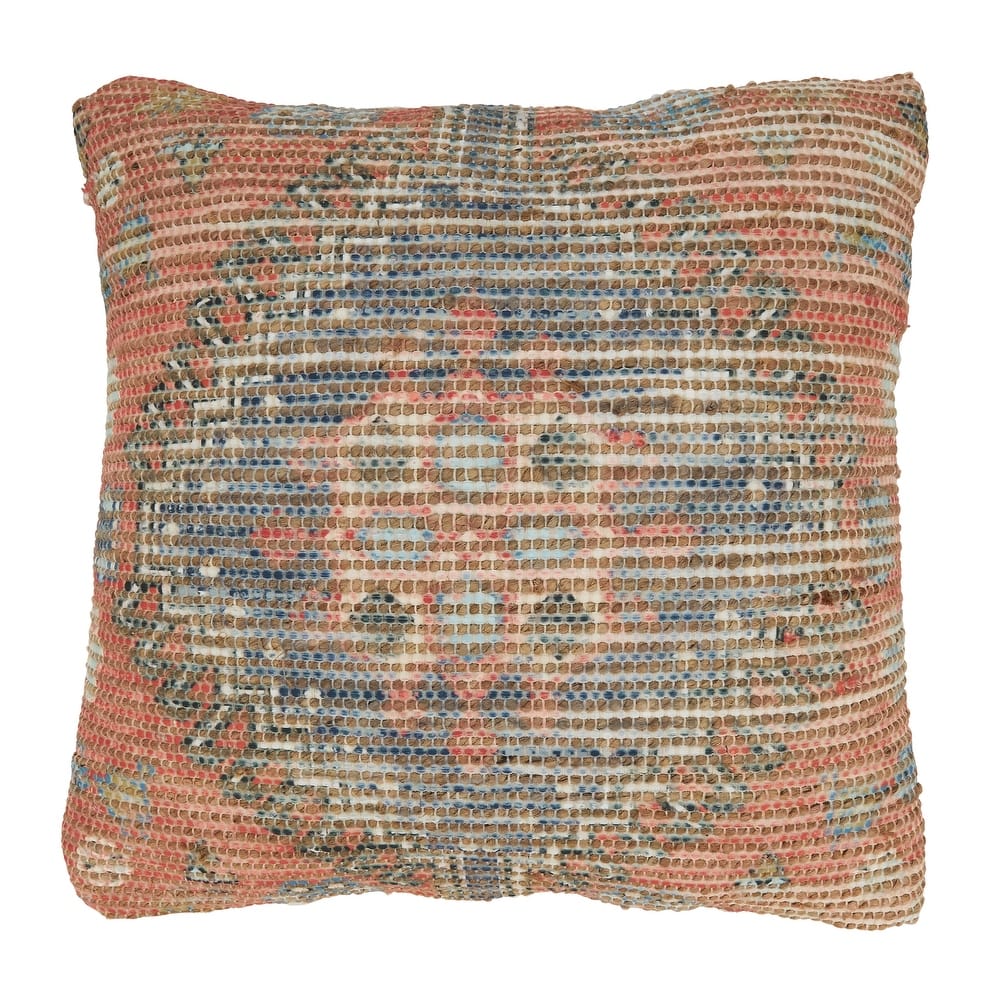 Printed Boho Chindi Throw Pillow