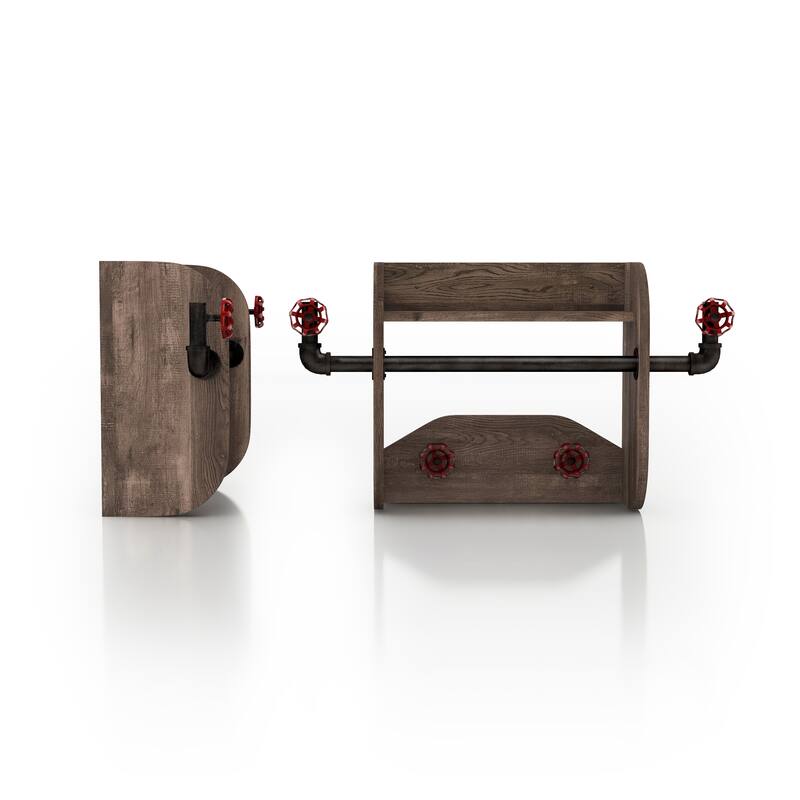 DH BASIC Industrial 27-inch Metal 1-Tier Wall Mounted Coat Rack by Denhour
