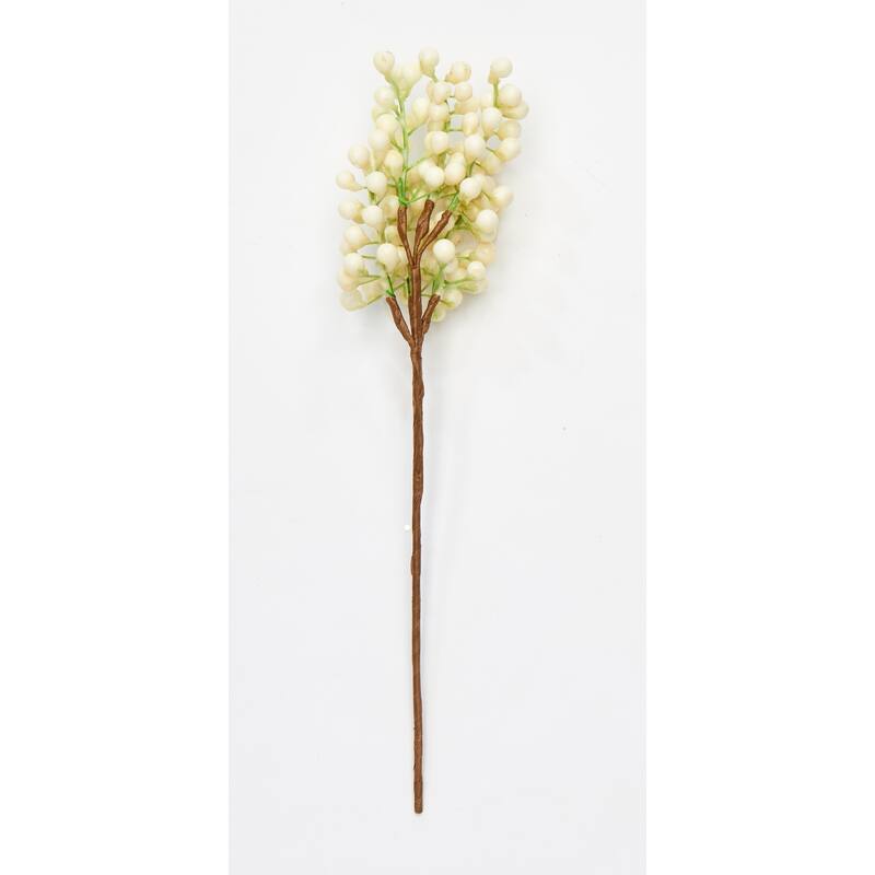 13" Weatherproof Berry Pick, White, Set of 3