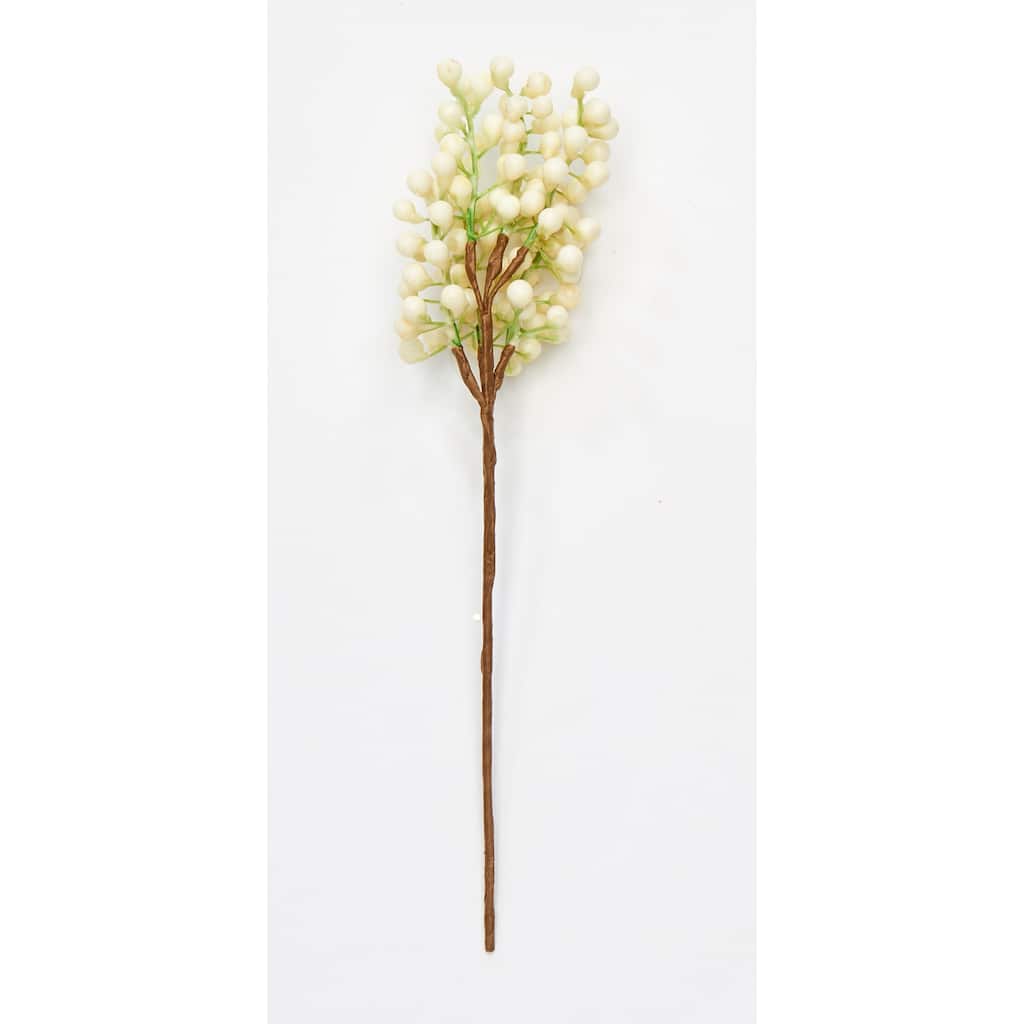 13" Weatherproof Berry Pick, White, Set of 3