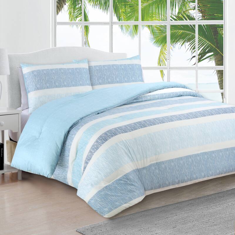 Estate Collection Delray Comforter Set - Blue - King