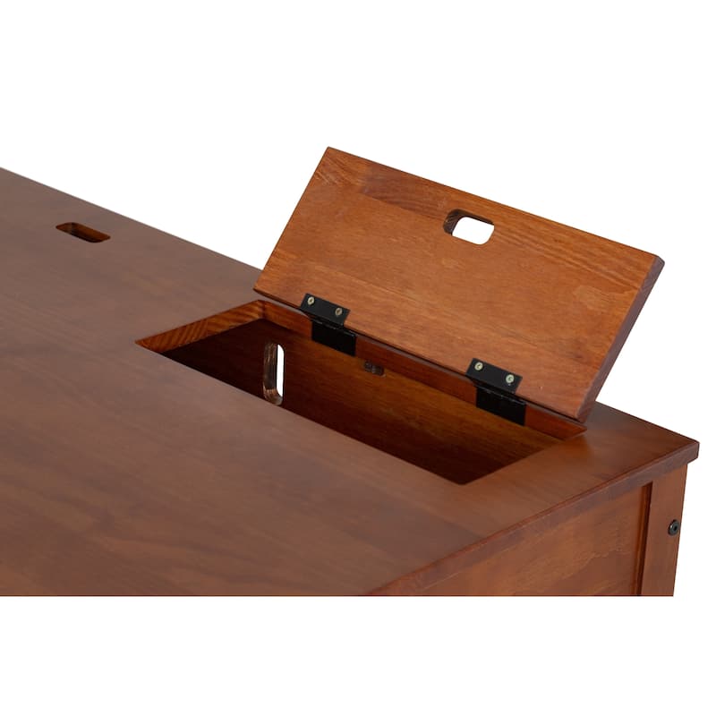 Copper Grove Rivne Modern Sturdy Home Office Wood Desk with Drawers and Compartments