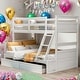 preview thumbnail 31 of 43, Multi-function Twin over Full Bunk Bed With Storage Drawers,Sturdy Frame For Bedroom White