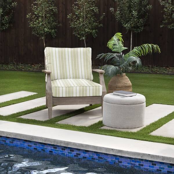 Sorra Home Outdura Wellfleet Indoor/Outdoor Corded Deep Seating Cushion Chair Set Bed Bath