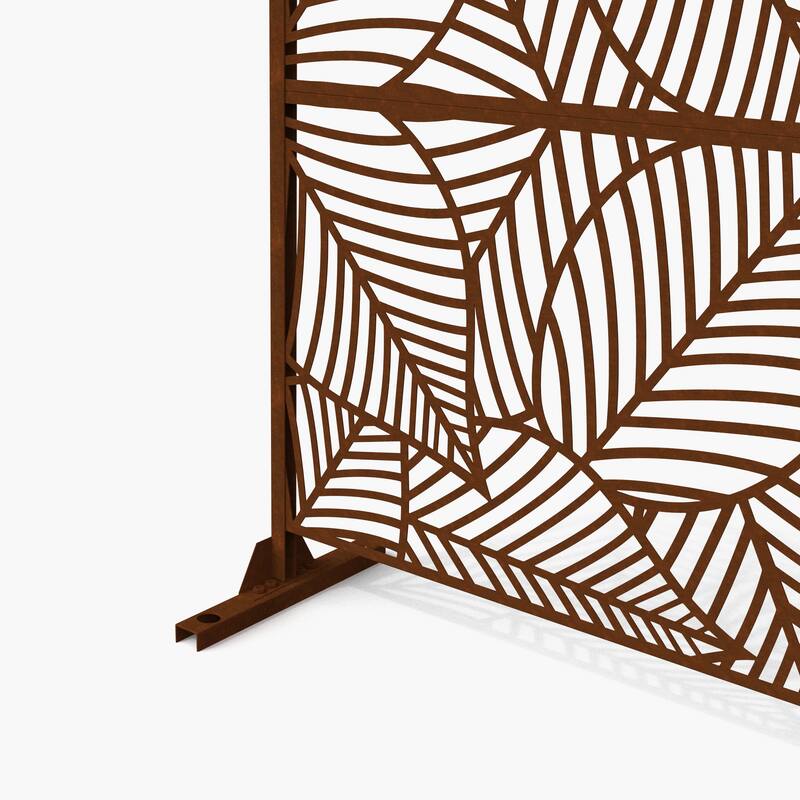 Outdoor Free Standing Metal Privacy Screen