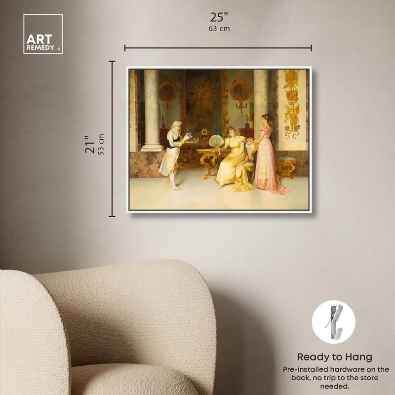 Bashful Suitor Canvas by Art Remedy