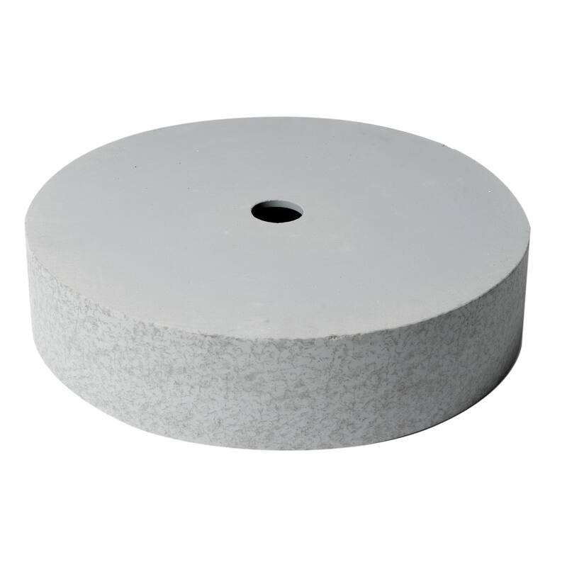 ALFI brand 17" Round Solid Concrete Gray Matte Above Mount Bathroom Sink