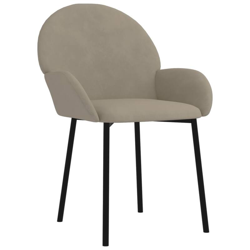 vidaXL Dining Chairs 2 Pcs Accent Upholstered Chair for Living Room Velvet - 22.8" x 22.4" x 30.9"