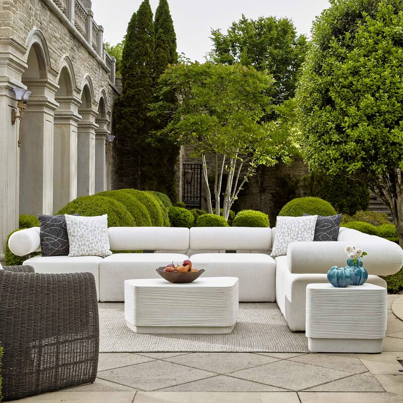 Uttermost Saltwater Concrete Side Table