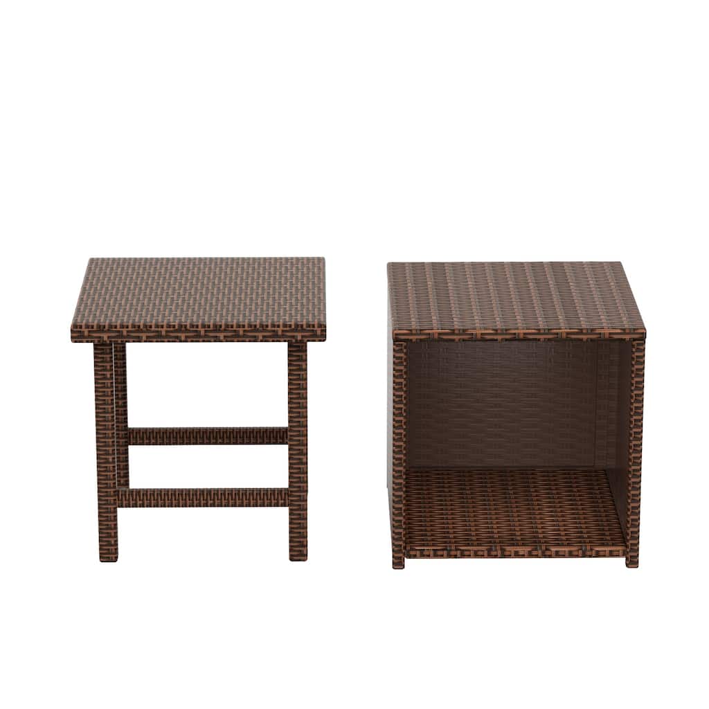 Merrick Wicker Rattan Table (Set of 2)