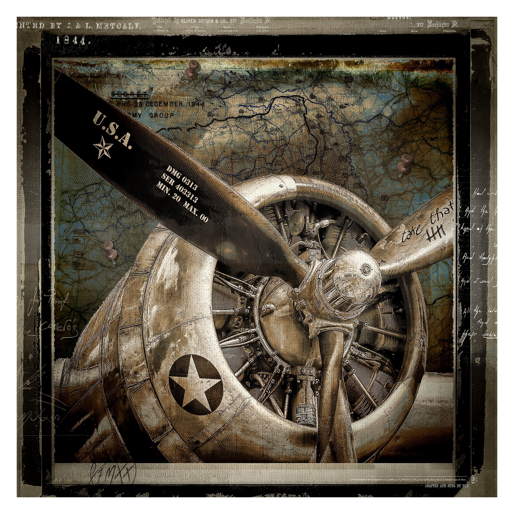 Wing and a Prayer by Art Licensing International Canvas Art Print