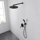 Clihome 5 Spray Patterns 12 in. Wall Mount Dual Shower Heads
