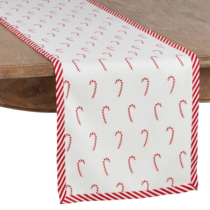 Candy Cane Long Table Runner - 16"x54"