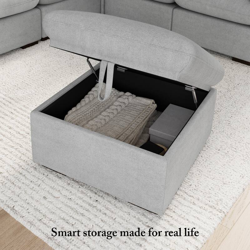 Bush Home Sienna Modular 3-Seater Double Ottoman Chaise Sectional