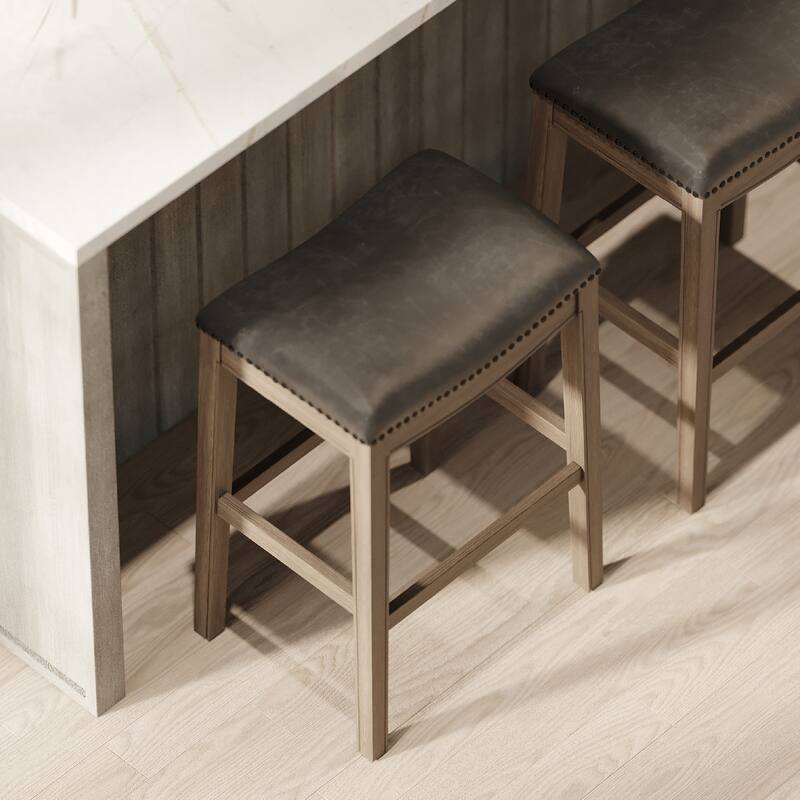 Maven Lane Adrien Saddle Kitchen Dining Stool