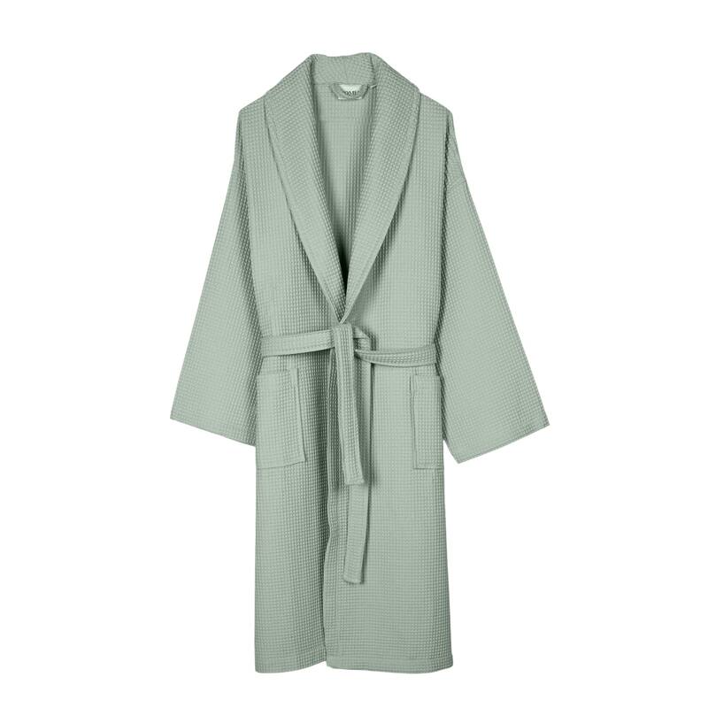 Salbakos Home1961 Lightweight Cotton Waffle Robe – Unisex Spa Bathrobe