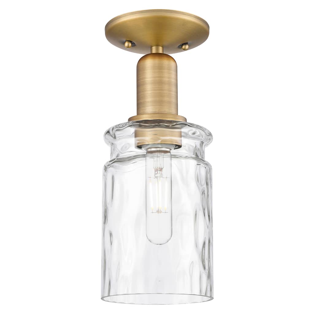 Innovations Lighting Endless Possibilities Arcadia - Candor - 1 Light 5" Semi-Flush Mount