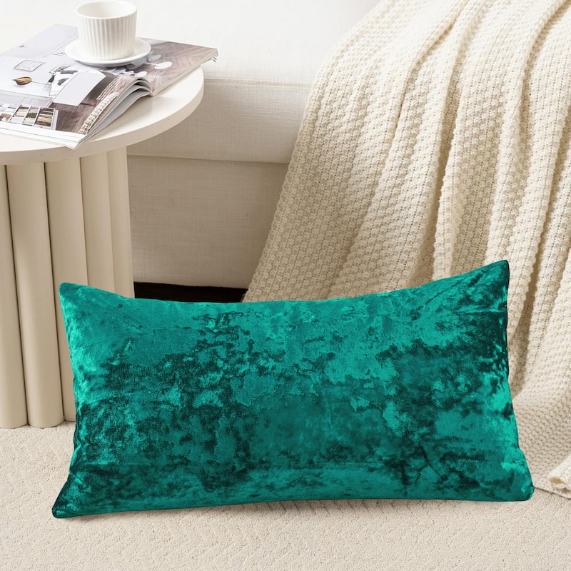 Rancho Crushed Velvet Throw Pillow Cover Set, NO INSERT