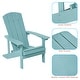 preview thumbnail 32 of 102, BONOSUKI Patio Adirondack Chair w/Cupholder,Weather Resistant-Set of 4