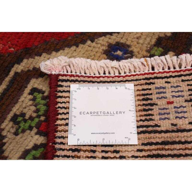 ECARPETGALLERY Hand-knotted Konya Anatolian Red Wool Rug - 4'10 x 9'5